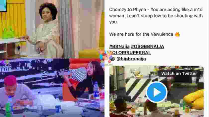 #BBNaija: Groovy snubs lover, Phyna as she and Chomzy fight over food (Video)