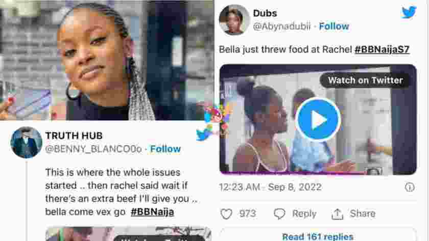 #BBNaija: Bella risks strike as she clashes with Rachel over food (Vide)